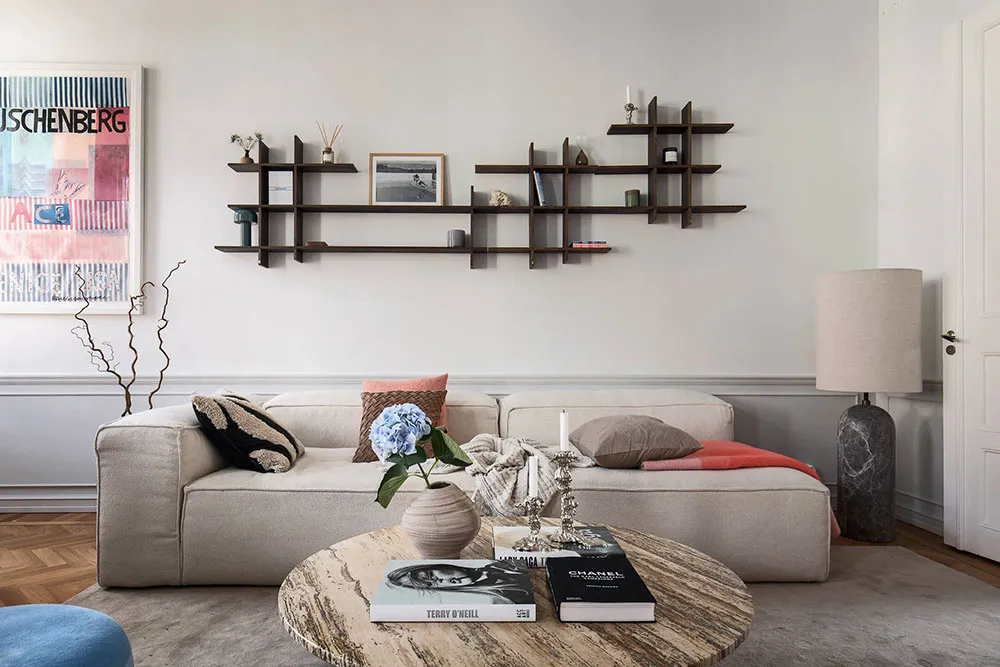 Stylish Scandinavian Interior with Pastel Ceiling (93 sqm) - Gallery image 13