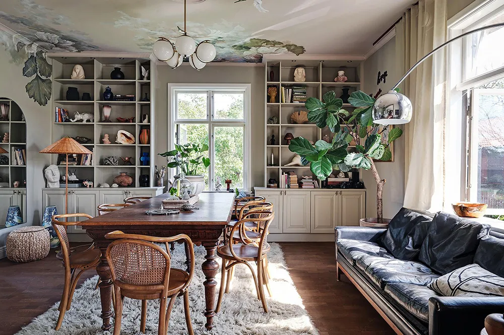 Обильний декор у квартирі в будинку XVIII століття у Гетеборзі - Gallery image 2