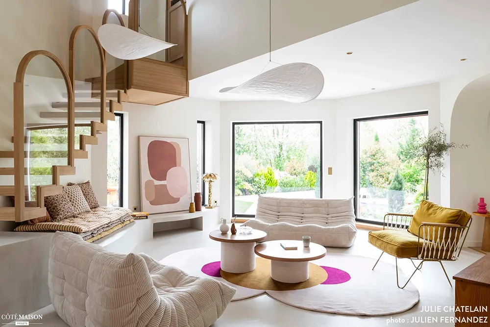 Design élégant dans des tons chauds pour une villa sur la côte atlantique de France - Gallery image 5