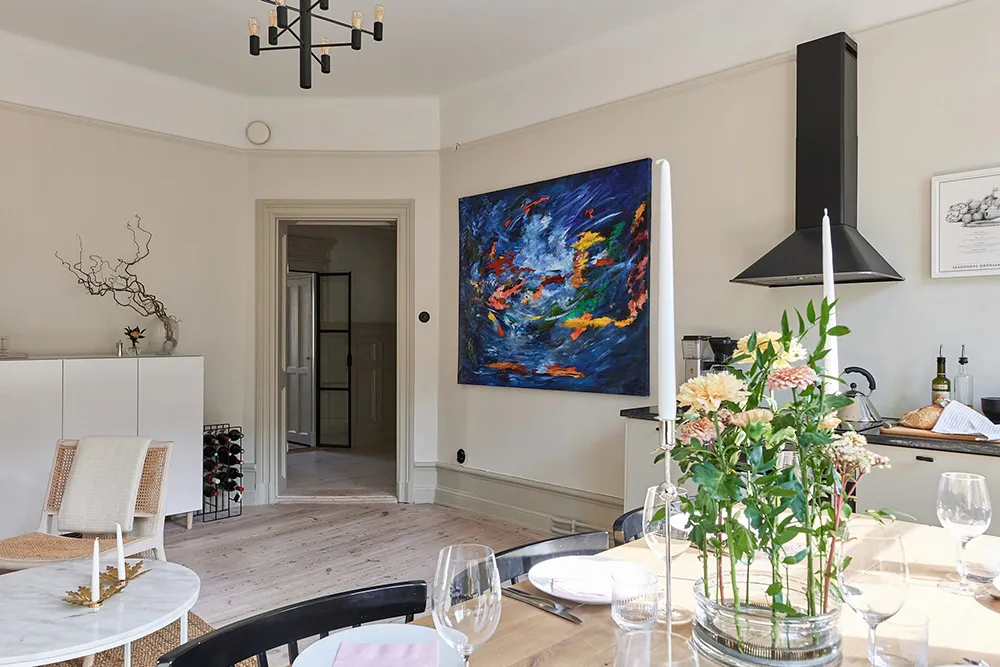 Компактная трехкомнатная квартира в Швеции в монохромных тонах (65 кв. м) - Gallery image 8