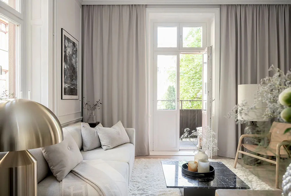 Nowoczesne wykończenie małej dwudziestki w starożytnym domu w Stokholmie (66 m²) - 5