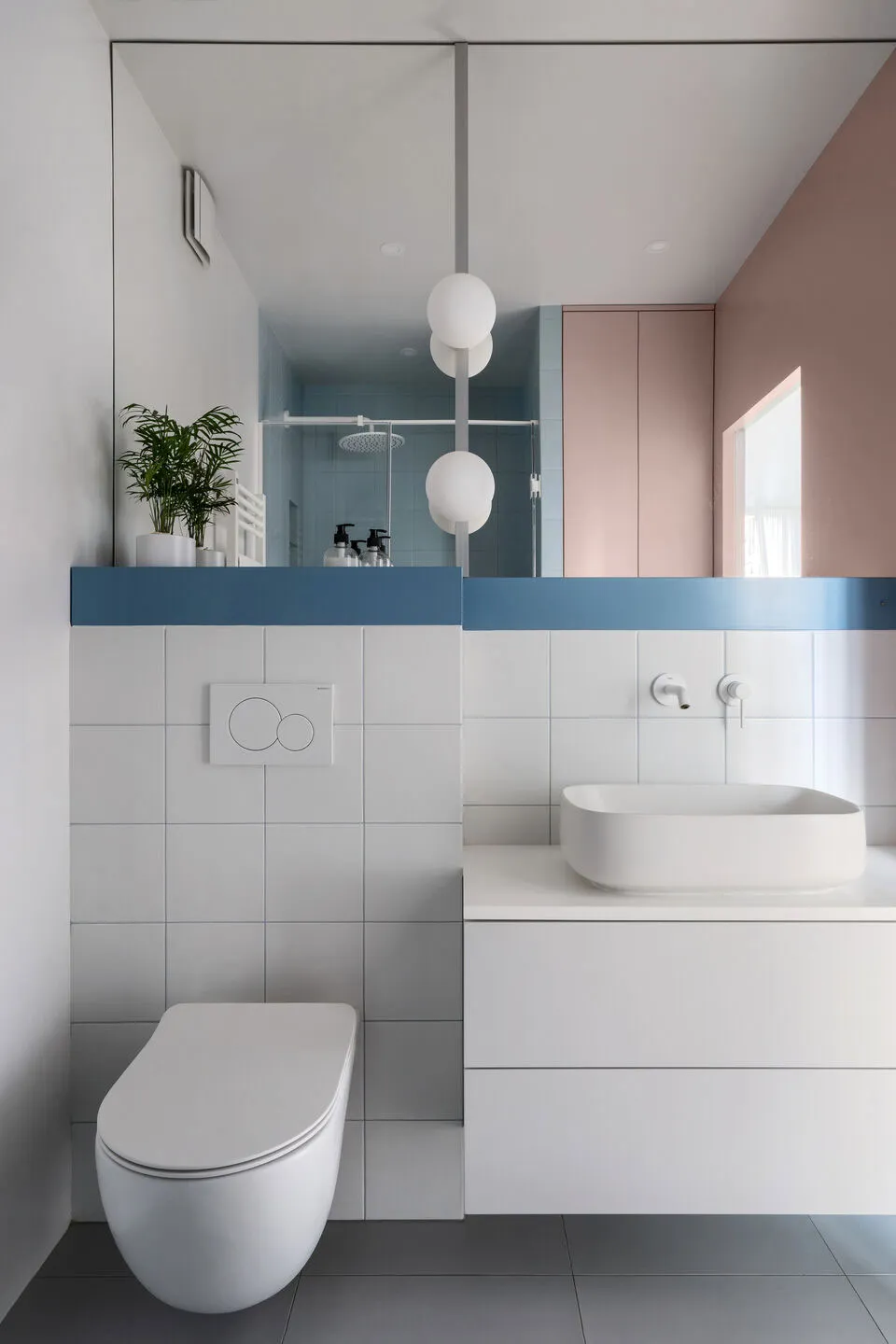 Rose, bleu, jaune : petite appartement à Kiev avec des accents pastel (32 m²) - Gallery image 18