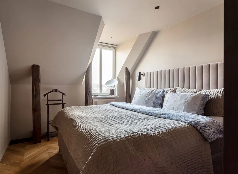 Elegancki nowoczesny design attic apartment w Stokholmii - Gallery image 20