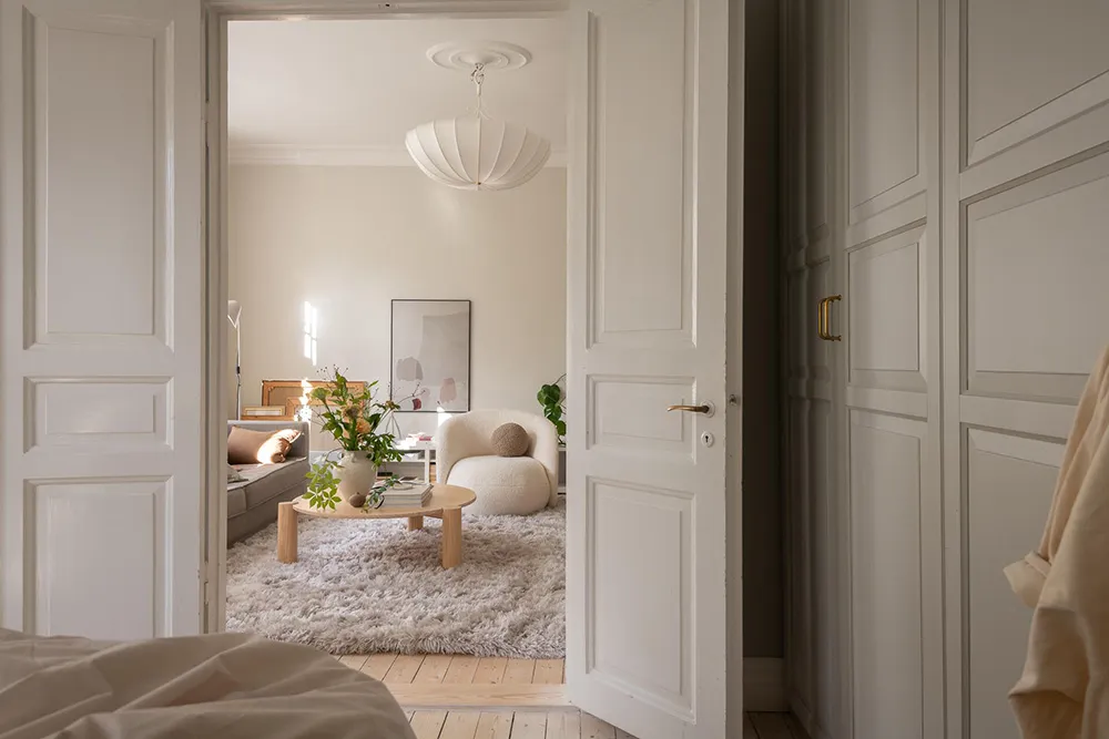 Spokojny i uютny szary-beżowy interior w Getborgu (83 m²) - Gallery image 12