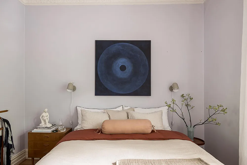 Huile d'olive et autres teintes vertes dans le design d'un appartement suédois (76 m²) - Gallery image 19