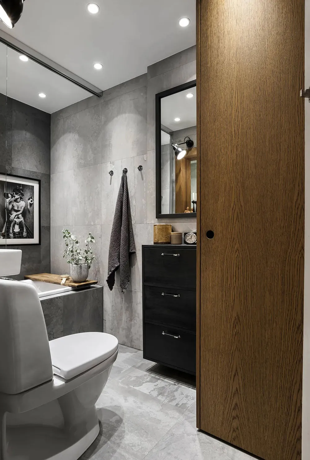 Motivos industriales en el diseño de un apartamento en Suecia (80 m²) - Gallery image 11