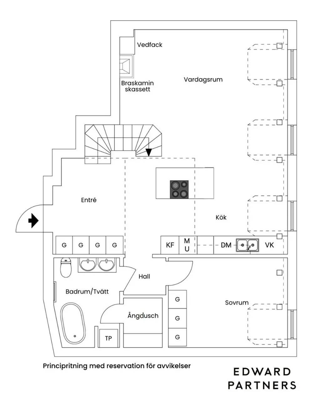 Elegancki nowoczesny design attic apartment w Stokholmii - Gallery image 29