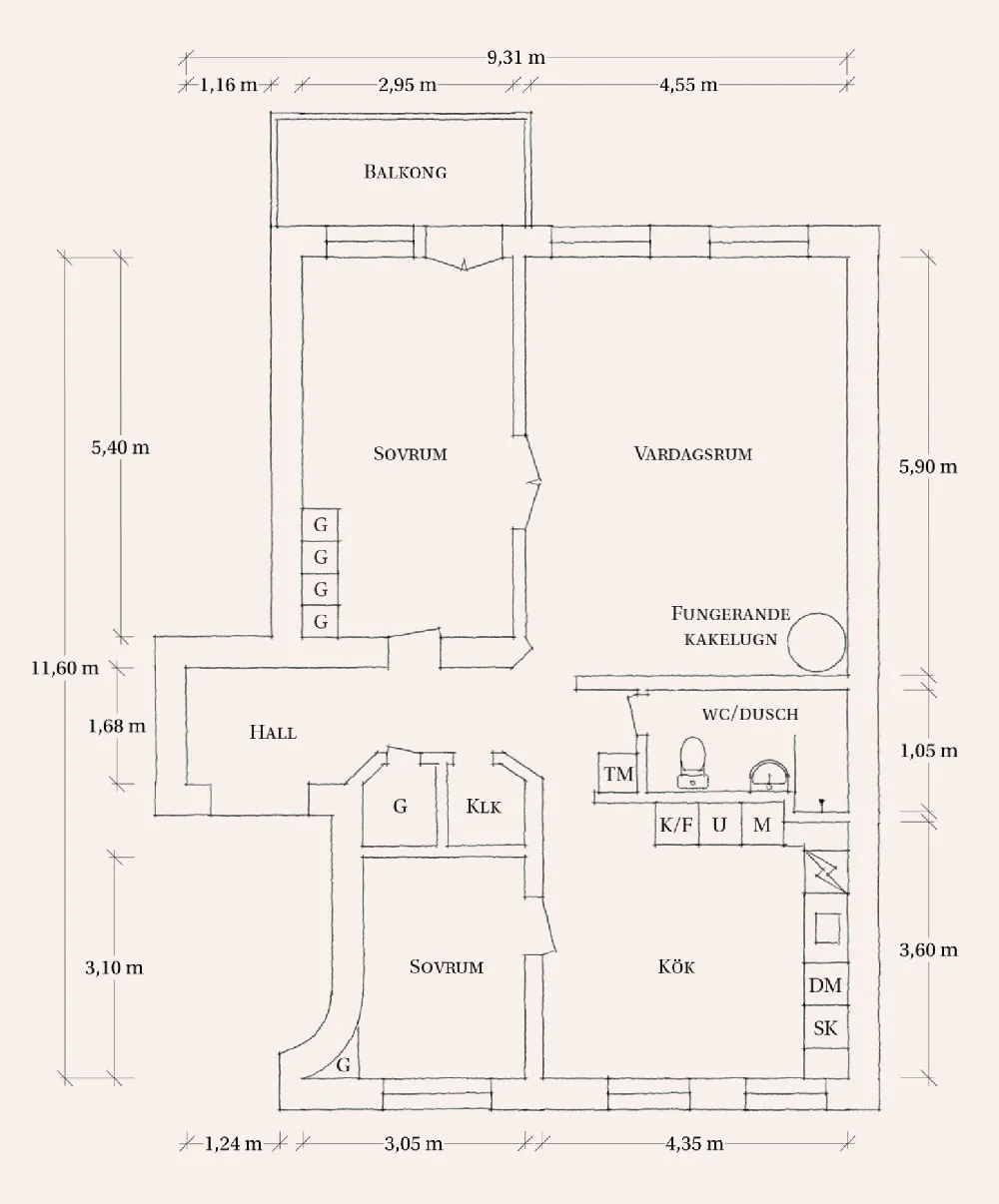 Grüne Herd und warme Akzente: verfeinertes Interior einer Wohnung in Göteborg (94 qm) - Gallery image 23