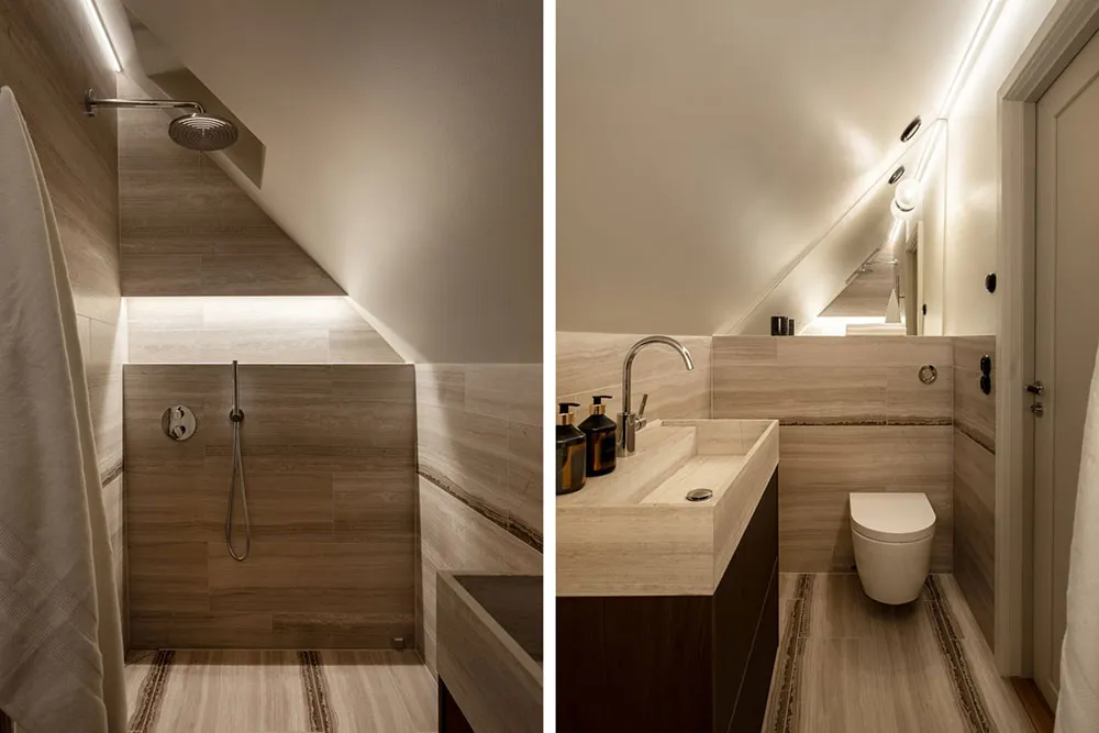 Elegancki nowoczesny design attic apartment w Stokholmii - Gallery image 18