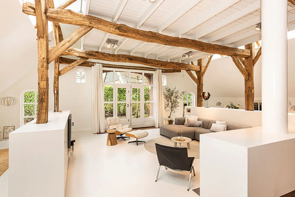 Балки та сучасний дизайн: чудовий хутір з солом'яною дахом у Нідерландах - Gallery image 3