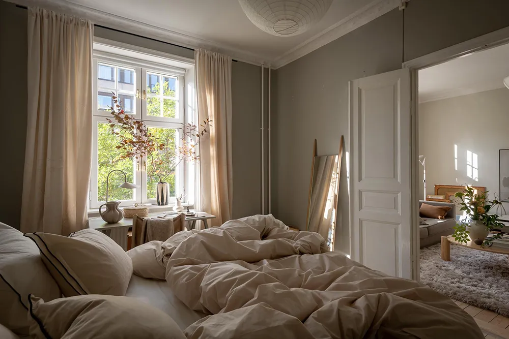 Spokojny i uютny szary-beżowy interior w Getborgu (83 m²) - Gallery image 10