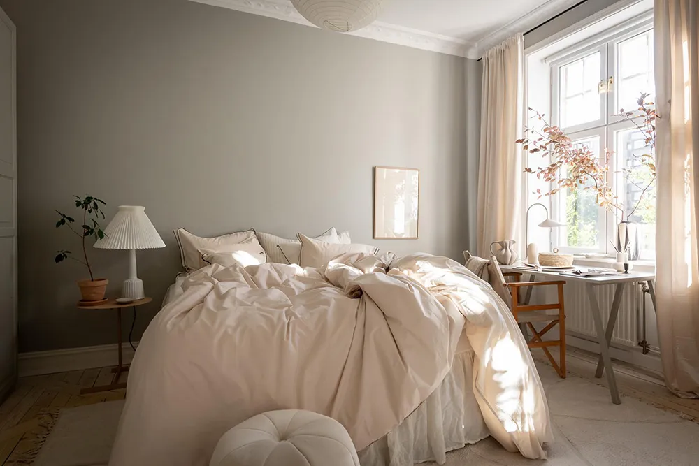 Spokojny i uютny szary-beżowy interior w Getborgu (83 m²) - Gallery image 6