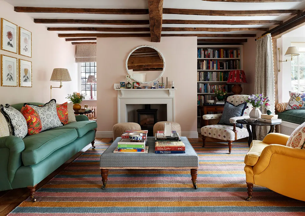 Vibrant Paints and Prints Bring New Life to This Historic Cottage in England - Gallery image 2