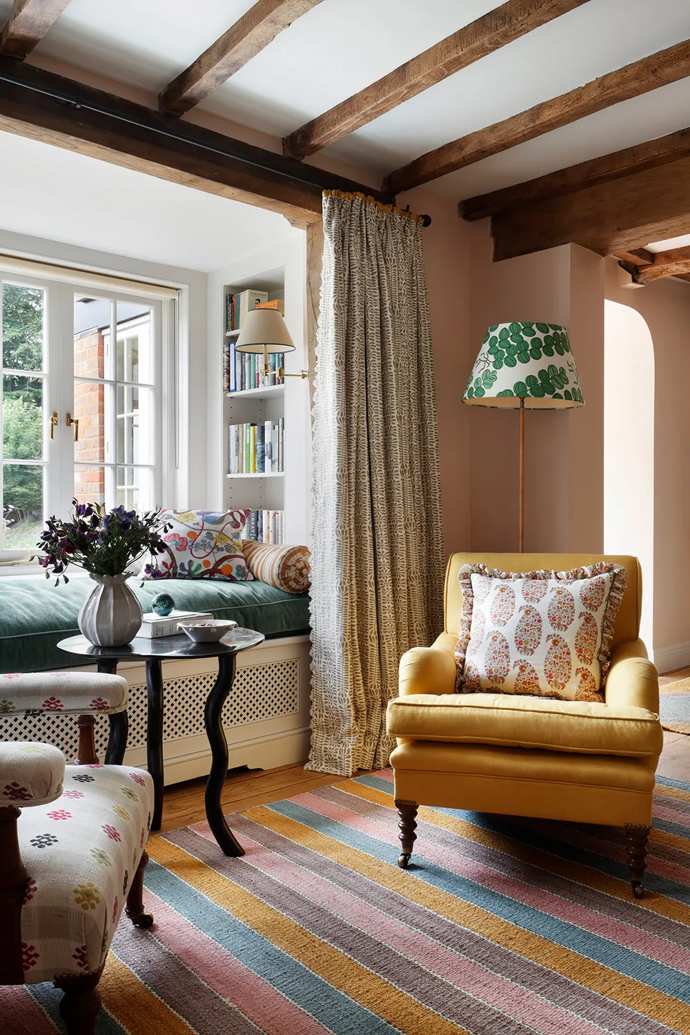Vibrant Paints and Prints Bring New Life to This Historic Cottage in England - Gallery image 1