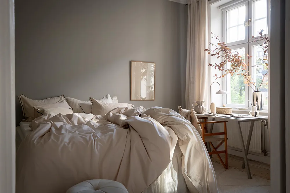 Spokojny i uютny szary-beżowy interior w Getborgu (83 m²) - Gallery image 8