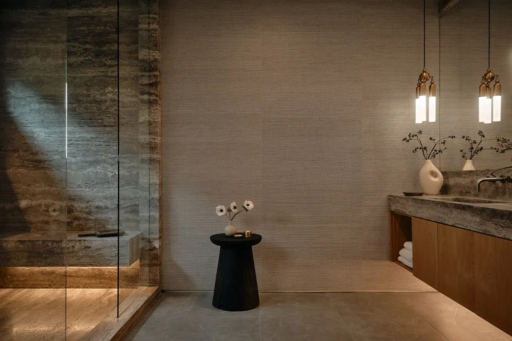 Warm modernes Design einer einstöckigen Villa auf einem Hügel in Kalifornien - Gallery image 15