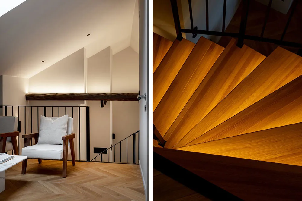 Elegancki nowoczesny design attic apartment w Stokholmii - Gallery image 21