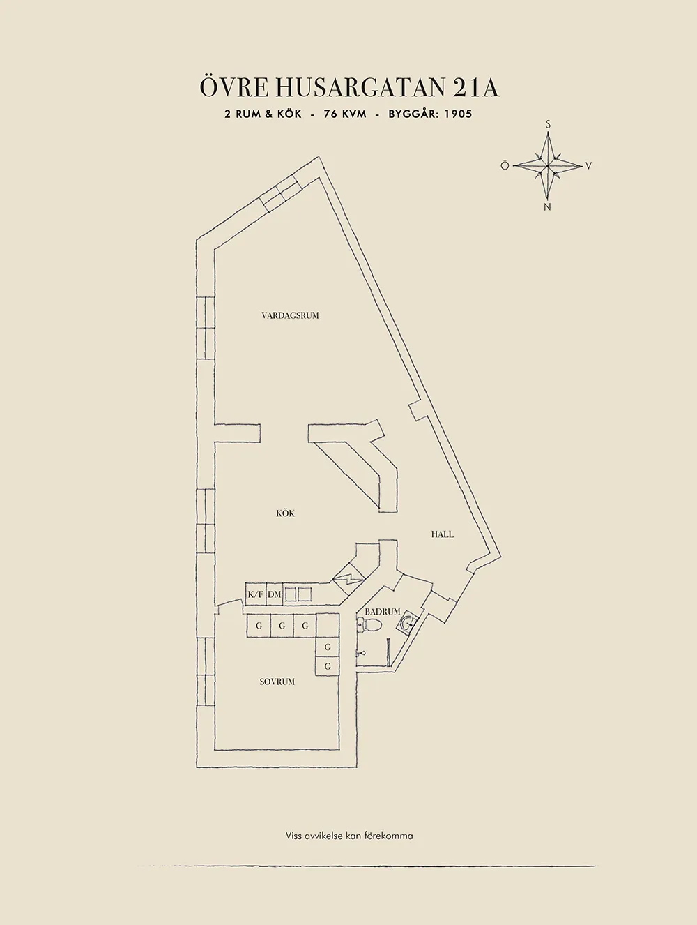 Huile d'olive et autres teintes vertes dans le design d'un appartement suédois (76 m²) - Gallery image 26