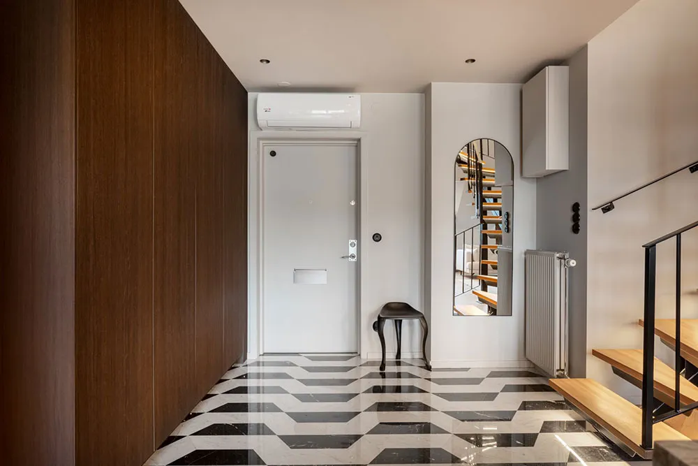 Elegancki nowoczesny design attic apartment w Stokholmii - Gallery image 28