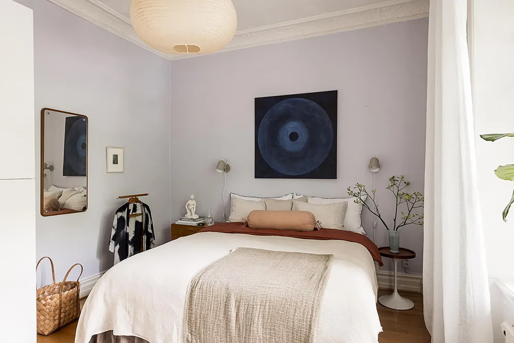 Huile d'olive et autres teintes vertes dans le design d'un appartement suédois (76 m²) - Gallery image 17