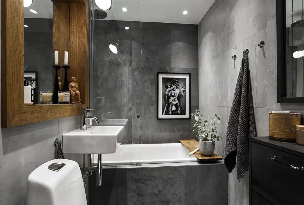 Motivos industriales en el diseño de un apartamento en Suecia (80 m²) - Gallery image 7