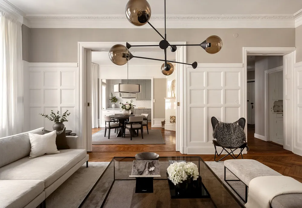 Streng und stilvolle moderne Klassik in Stockholm - Gallery image 1