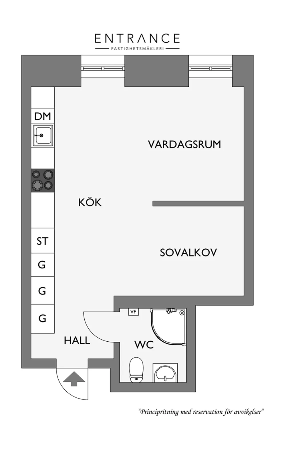 Petite mansarde blanche avec cuisine sombre (34 m²) - Gallery image 22