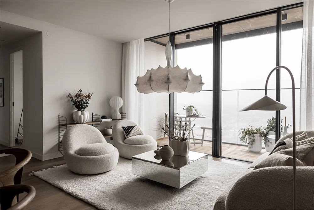 Стильный скандинавский интерьер с видом (85 кв. м) - Gallery image 12