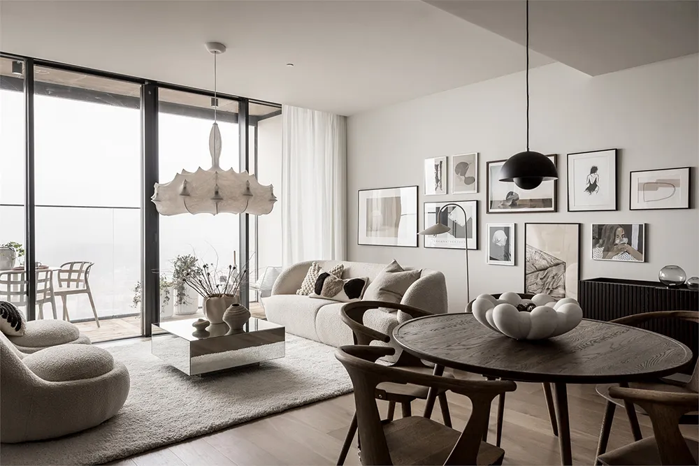 Стильный скандинавский интерьер с видом (85 кв. м) - Gallery image 2