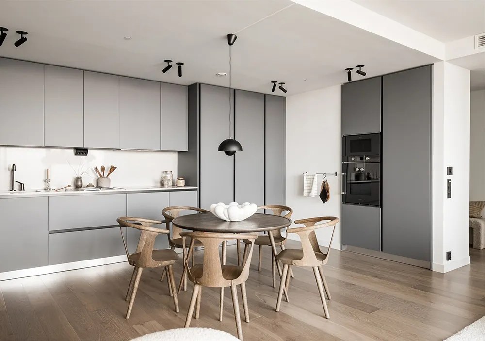 Стильный скандинавский интерьер с видом (85 кв. м) - Gallery image 11