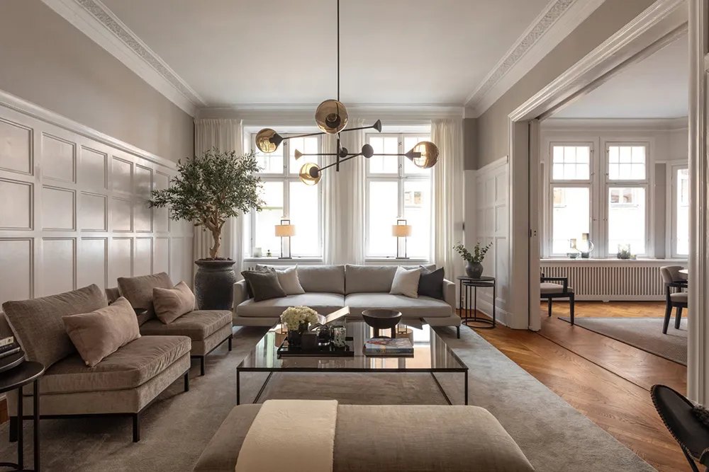 Streng und stilvolle moderne Klassik in Stockholm - Gallery image 4