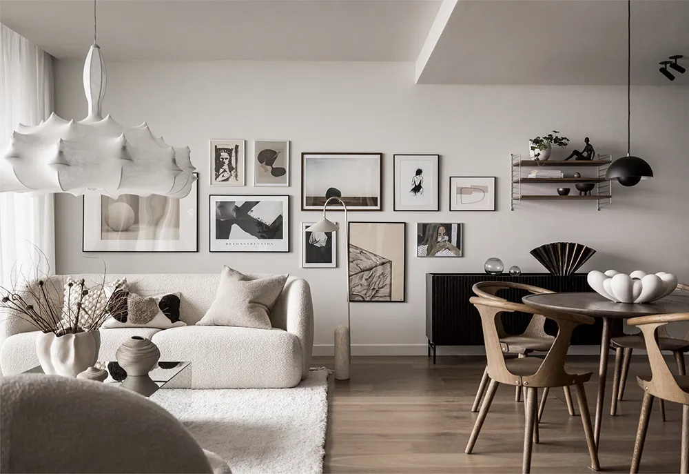 Стильный скандинавский интерьер с видом (85 кв. м) - Gallery image 1