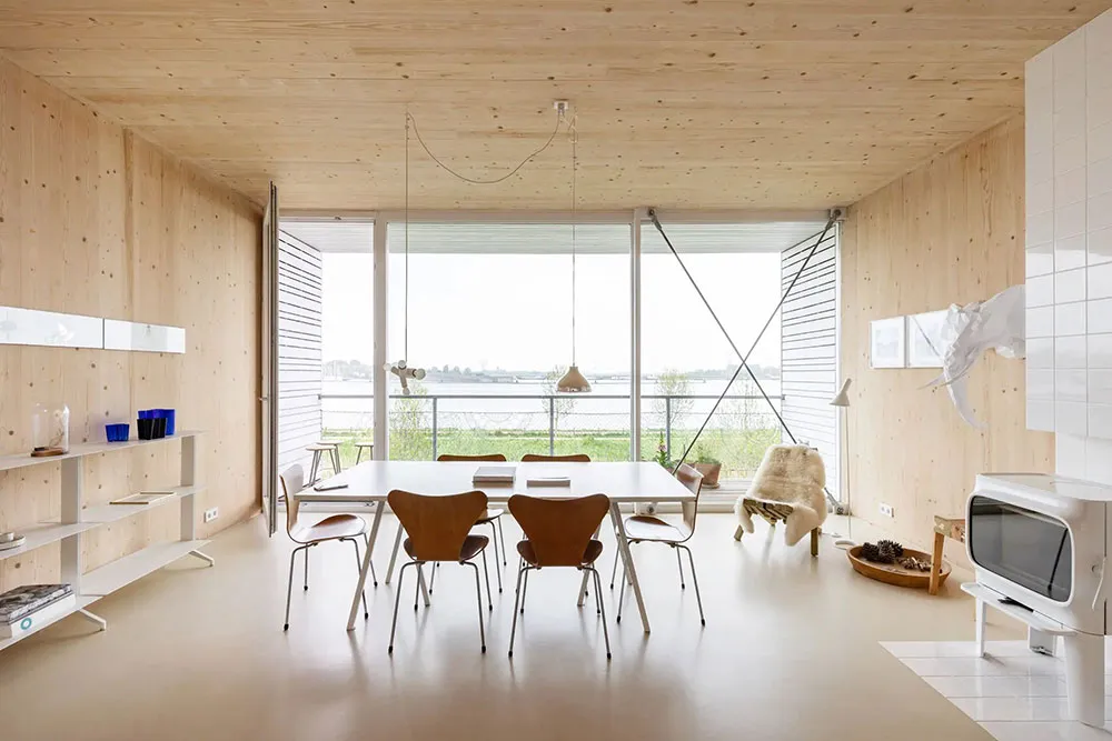 Calor de madera natural en el diseño de un townhouse moderno en Ámsterdam - Gallery image 2