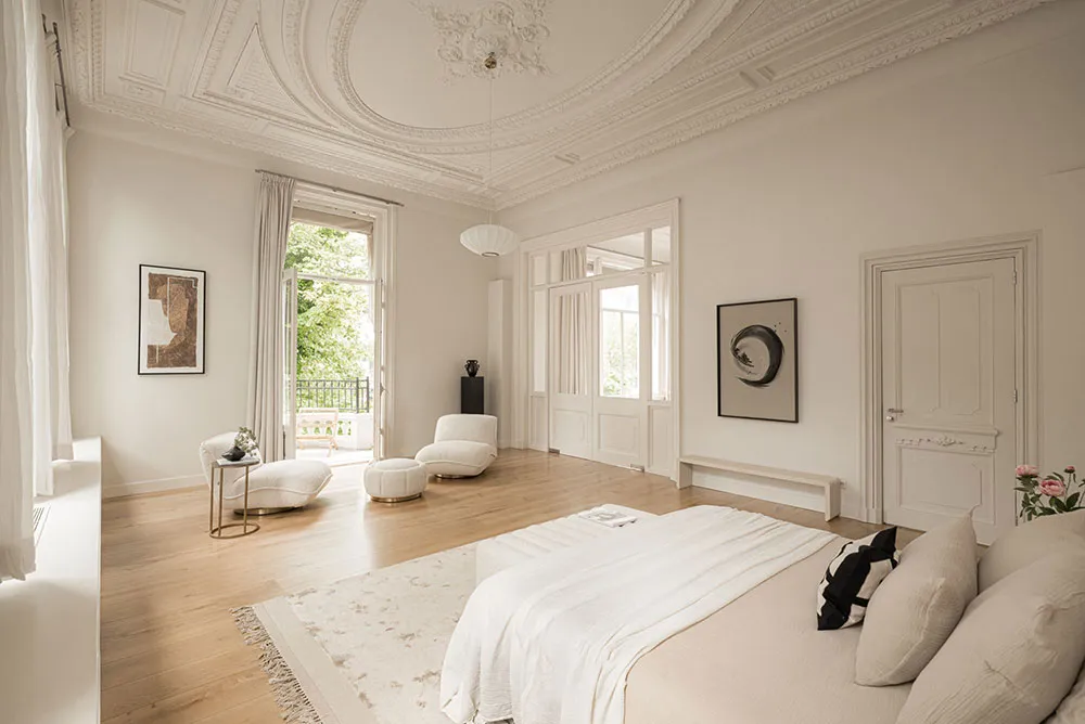 Gemütliche moderne Interior-Designs der beeindruckenden städtischen Villa in Amsterdam - Gallery image 18