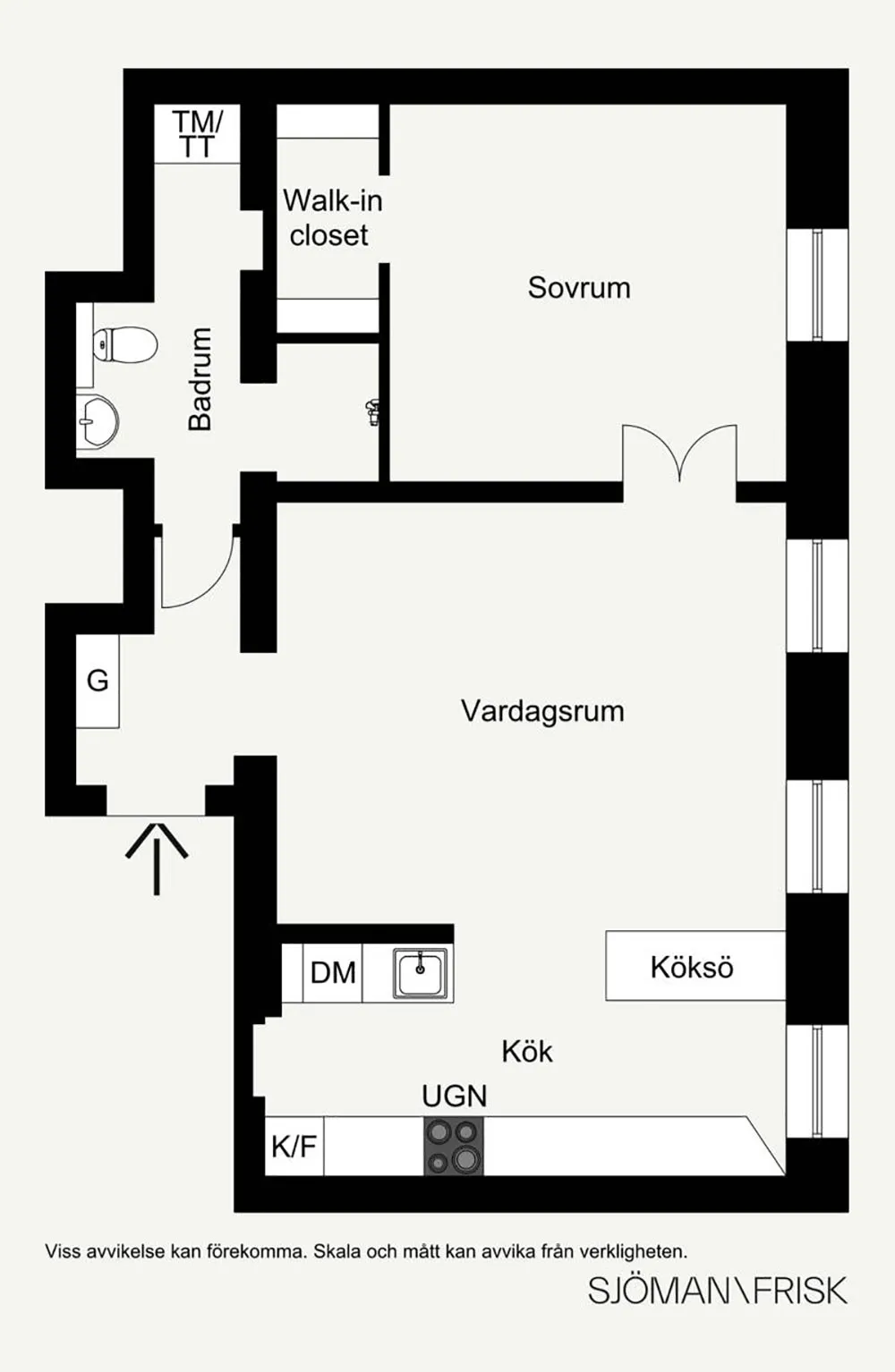 Элегантная современная классика по-скандинавски: квартира в Стокгольме (63 кв. м) - Gallery image 23