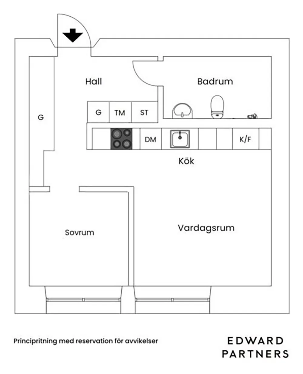 Petite appartement en tons beiges avec intérieurs élégants (33 m²) - Gallery image 18