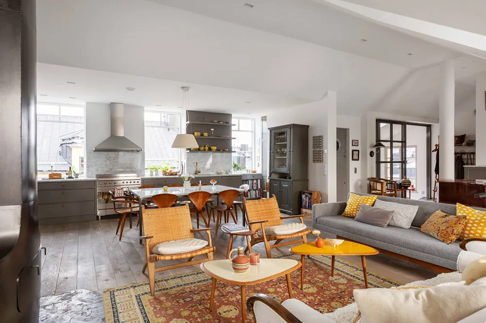 Lively Interior of a Spacious Loft with Terrace in Stockholm - Gallery image 6