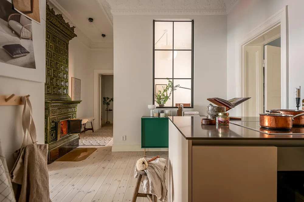 Couleurs pastel légères dans le design d'une agréable appartement scandinave (72 m²) - Gallery image 7