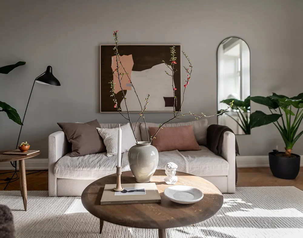 Apartamento gris en Gotemburgo con habitación pequeña y balcón (65 m²) - Gallery image 10