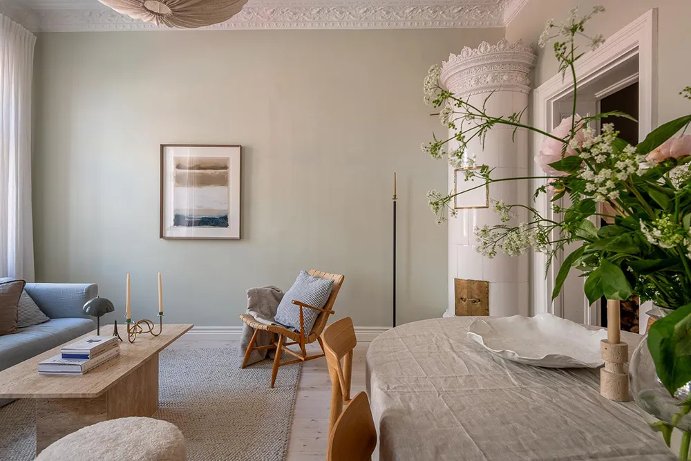 Couleurs pastel légères dans le design d'une agréable appartement scandinave (72 m²) - Gallery image 2