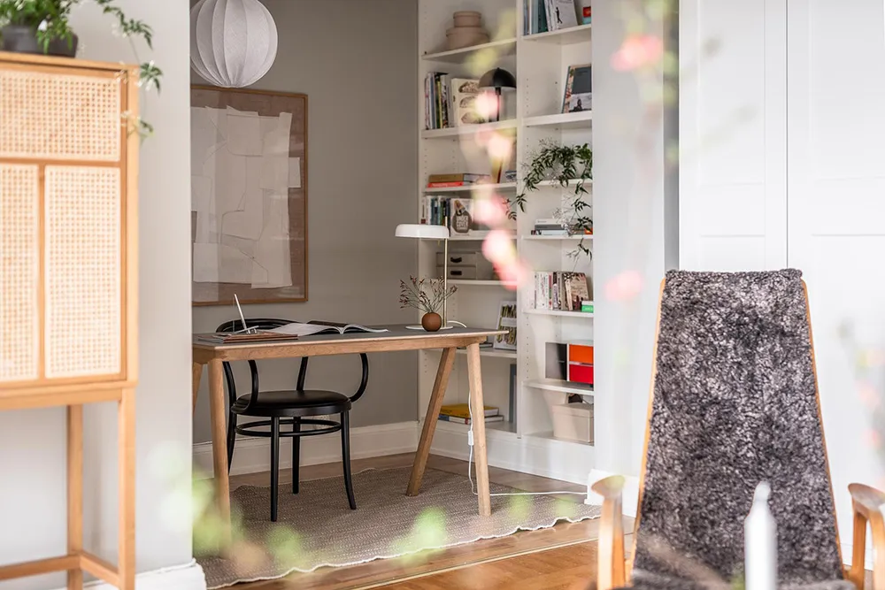 Apartamento gris en Gotemburgo con habitación pequeña y balcón (65 m²) - Gallery image 6