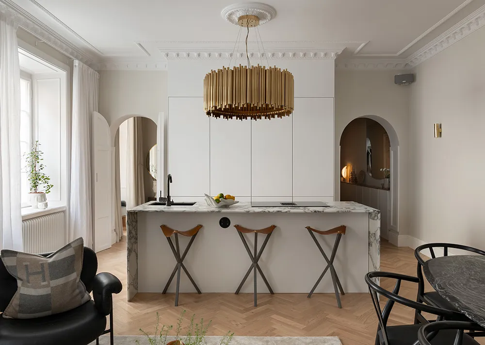 Арки и модный дизайн: элегантная квартира в Стокгольме (71 кв. м) - Gallery image 2