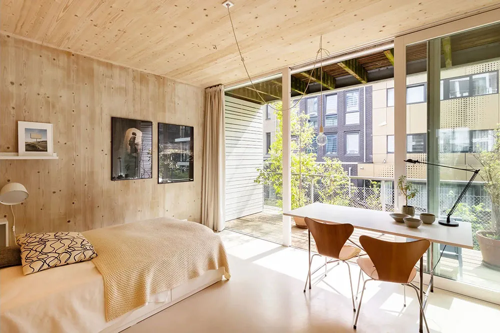 Calor de madera natural en el diseño de un townhouse moderno en Ámsterdam - Gallery image 16