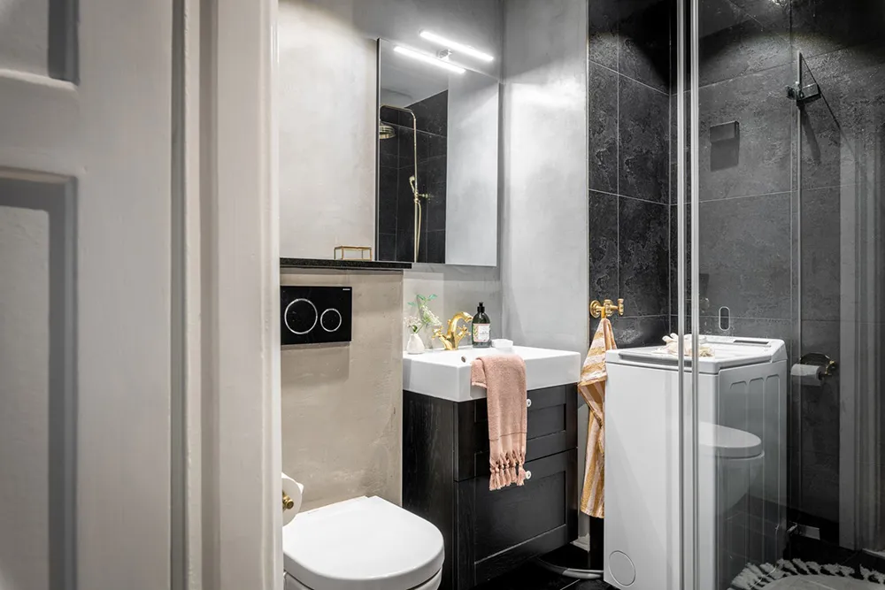 Пісочні тони, цегляна стіна та обоями: квартира в Гетеборзі (91 кв. м) - Gallery image 34