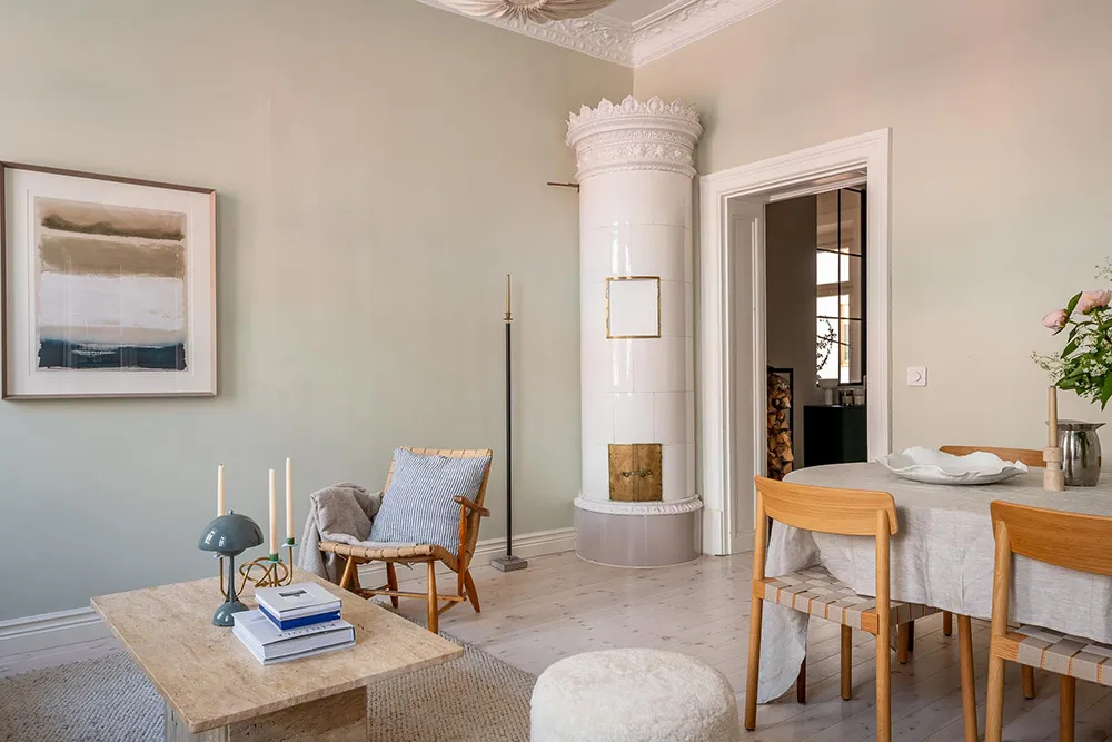 Couleurs pastel légères dans le design d'une agréable appartement scandinave (72 m²) - Gallery image 5