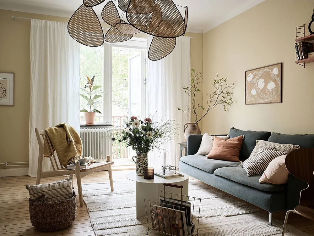 En la ciudad como en una casa de campo: diseño natural en Gotemburgo (47 m²) - Gallery image 1