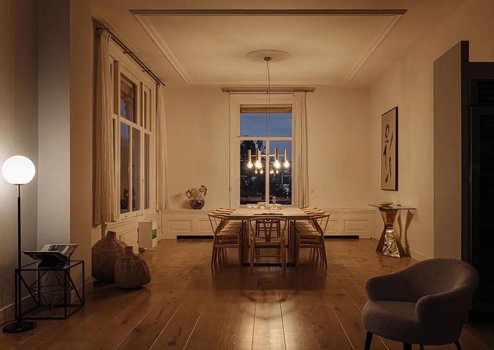 Gemütliche moderne Interior-Designs der beeindruckenden städtischen Villa in Amsterdam - Gallery image 41