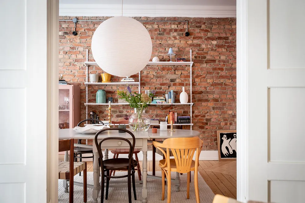 Пісочні тони, цегляна стіна та обоями: квартира в Гетеборзі (91 кв. м) - Gallery image 10