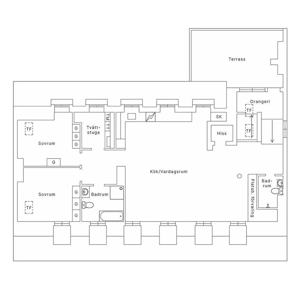 Lively Interior of a Spacious Loft with Terrace in Stockholm - Gallery image 22