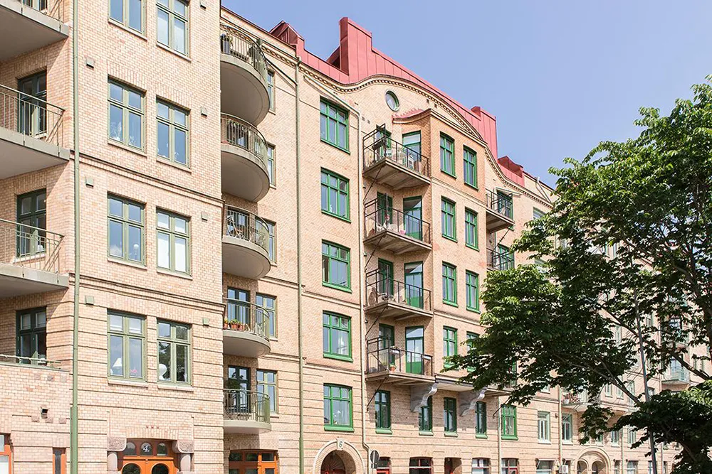 Apartamento gris en Gotemburgo con habitación pequeña y balcón (65 m²) - Gallery image 30